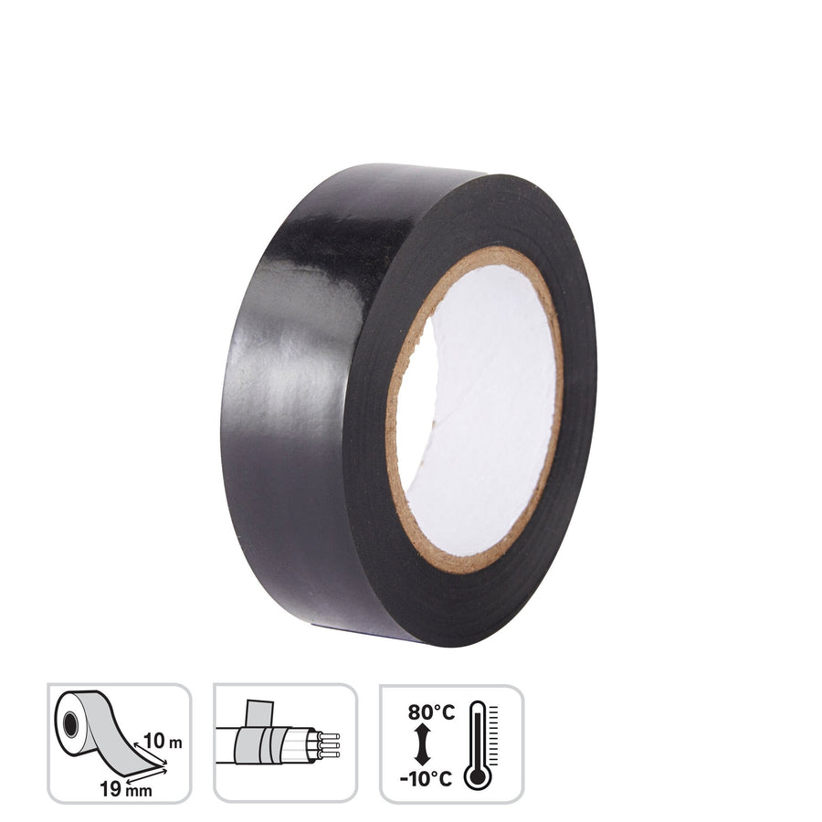 INSULATING TAPE BLACK 19MMX10MT