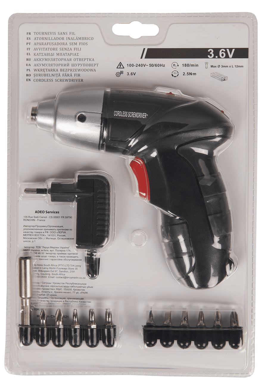 Bricocenter PRACTYL SCREWDRIVER 2.6V BUILT-IN BATTERY