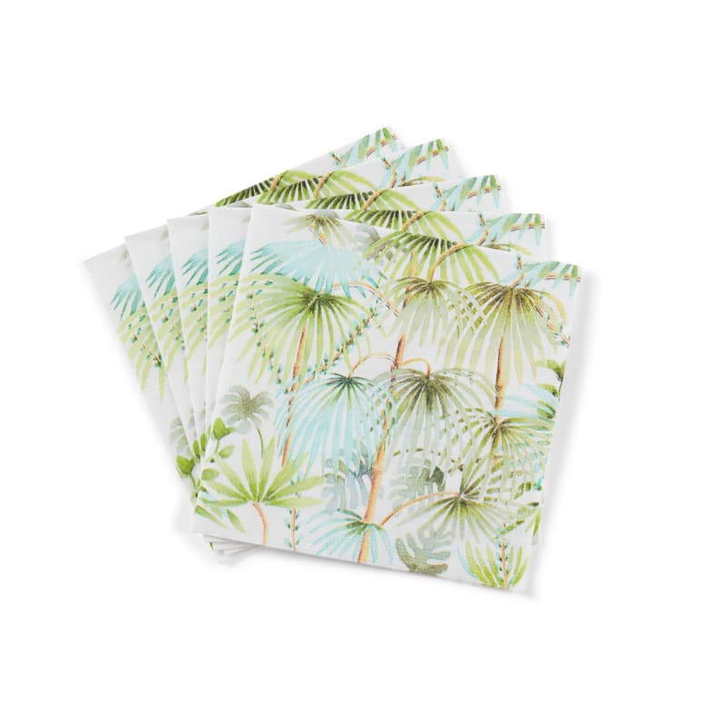 PALMIERS Set of 20 green napkins