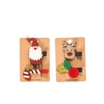 SANTA X-MAS Multicolored hair clips set of 2,