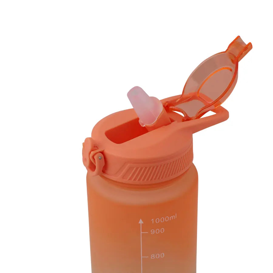 SPLASH Water bottle orange, blue H 29.5 cm - Ø 8 cm
