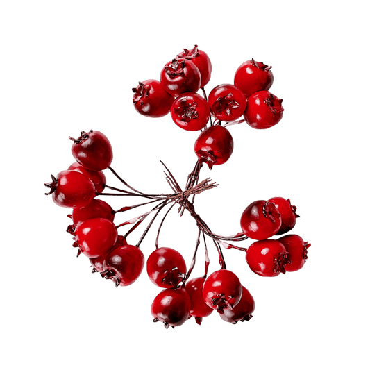 FOAM Red rosehip decoration, Ø 2,5 cm