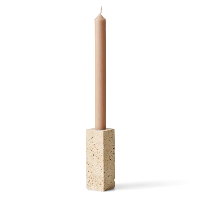 TRAVERTIN CANDLEHOLDER 11,5CM