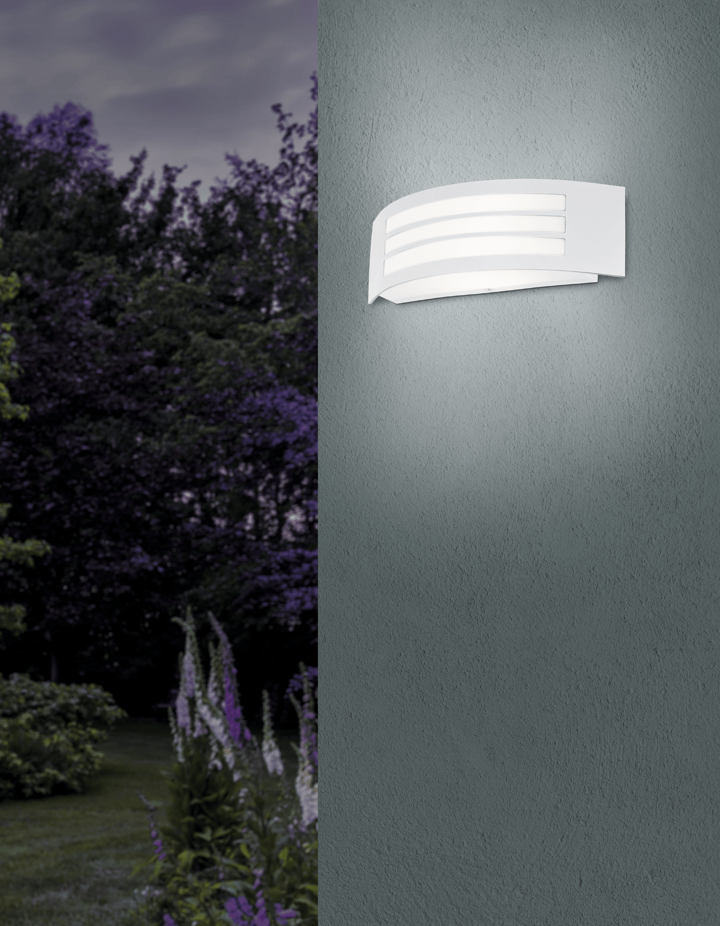 Bricocenter LEIROS ALUMINIUM WALL LIGHT WHITE 31X10 CM E27=25W IP44