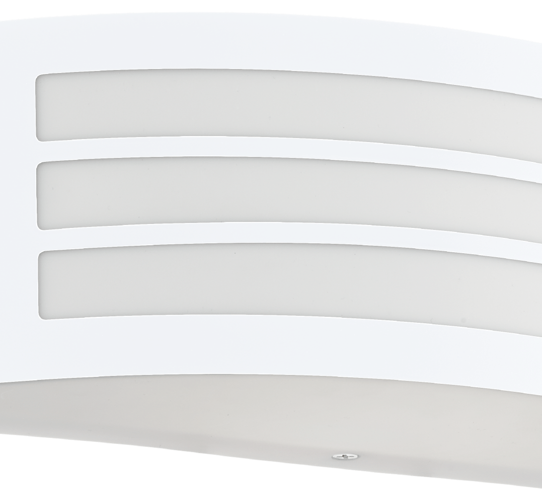 Bricocenter LEIROS ALUMINIUM WALL LIGHT WHITE 31X10 CM E27=25W IP44