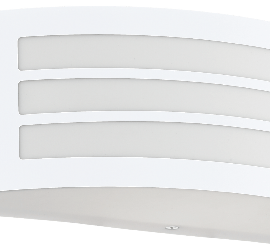 Bricocenter LEIROS ALUMINIUM WALL LIGHT WHITE 31X10 CM E27=25W IP44