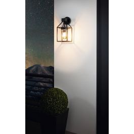 TRECATE BLACK ALUMINUM FLOODLIGHTS 22x28 CM E27=60W IP44