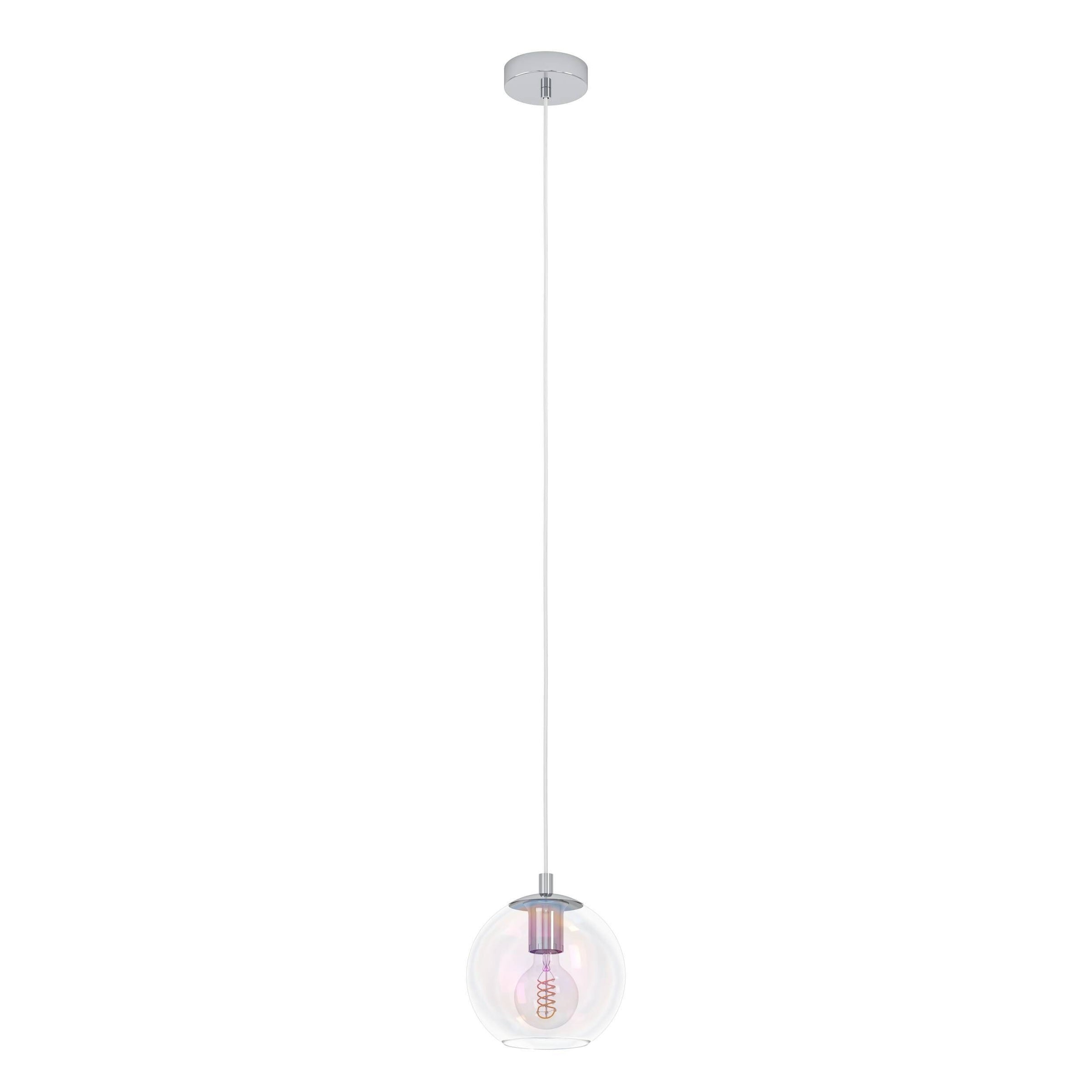 Ariscani steel and glass chandelier, E27 = 60W
