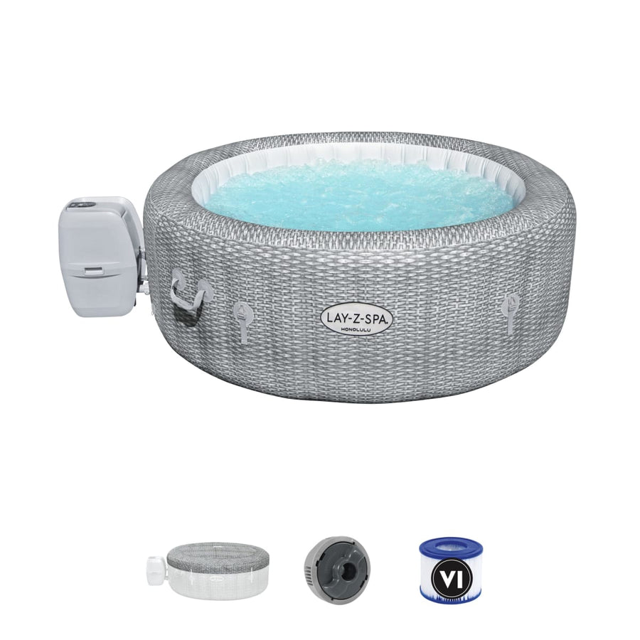 Bricocenter HONOLULU SPA POOL D1.96m X 71cm, ligt gray, 4-6 people