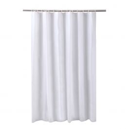 FUNKY SHOWER CURTAIN W 180 H 200 CM WHITE VINYL