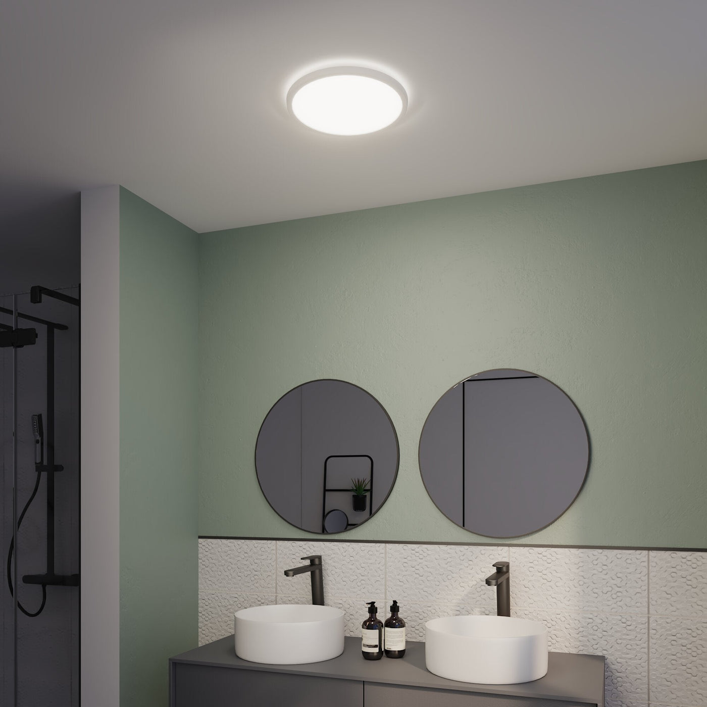CEILING LIGHT BANGNO LANO PLASTIC WHITE D