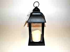 LANTERN WITH LED CANDLE H30X13.5X13.5 CM