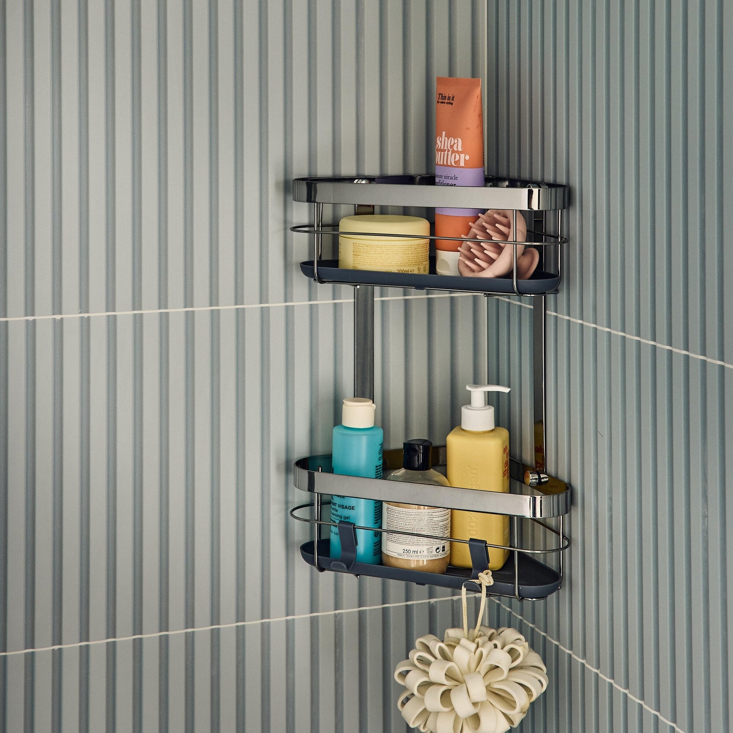 CORNER SHOWER BASKET 2 FLOORS REMIX CROM