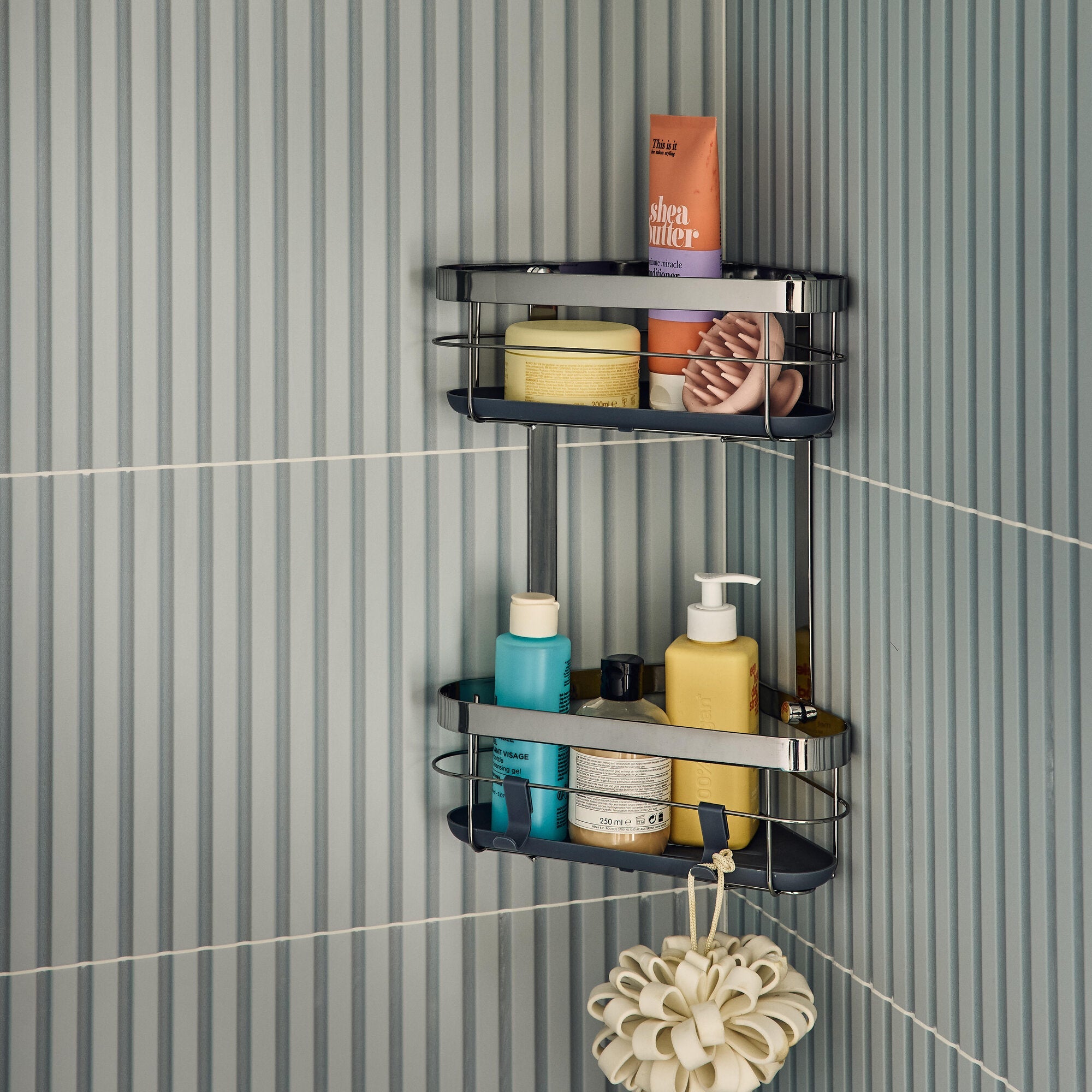 CORNER SHOWER BASKET 2 FLOORS REMIX CROM