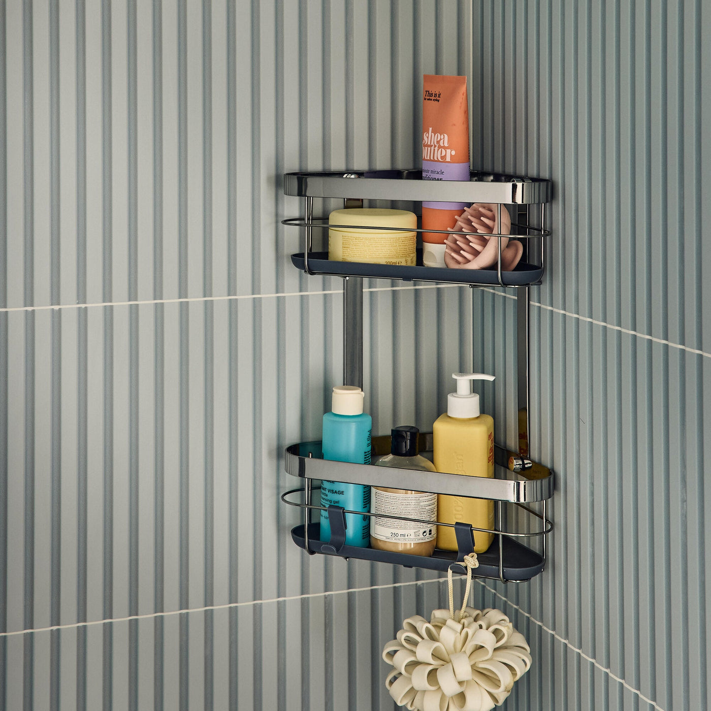 CORNER SHOWER BASKET 2 FLOORS REMIX CROM
