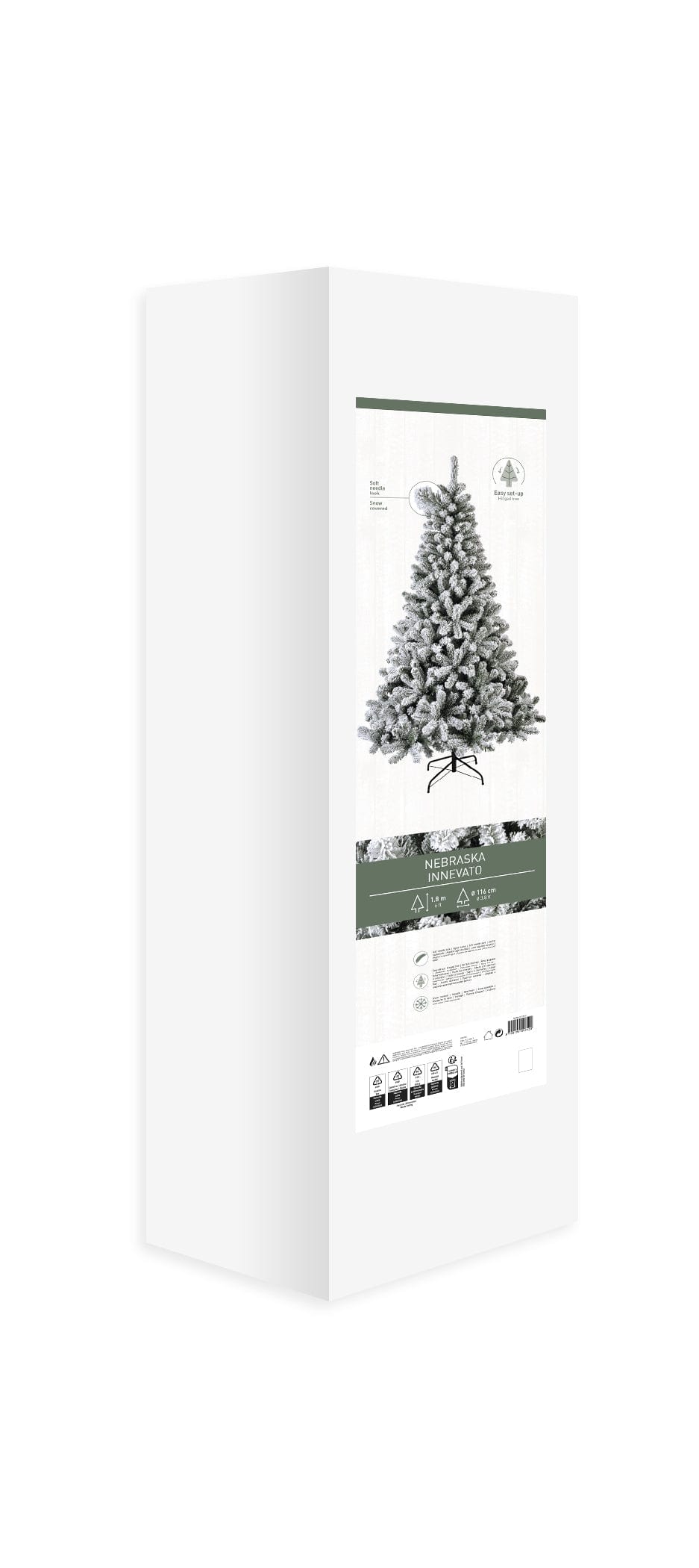 Bricocenter SNOWY NEBRASKA TREE H180CM