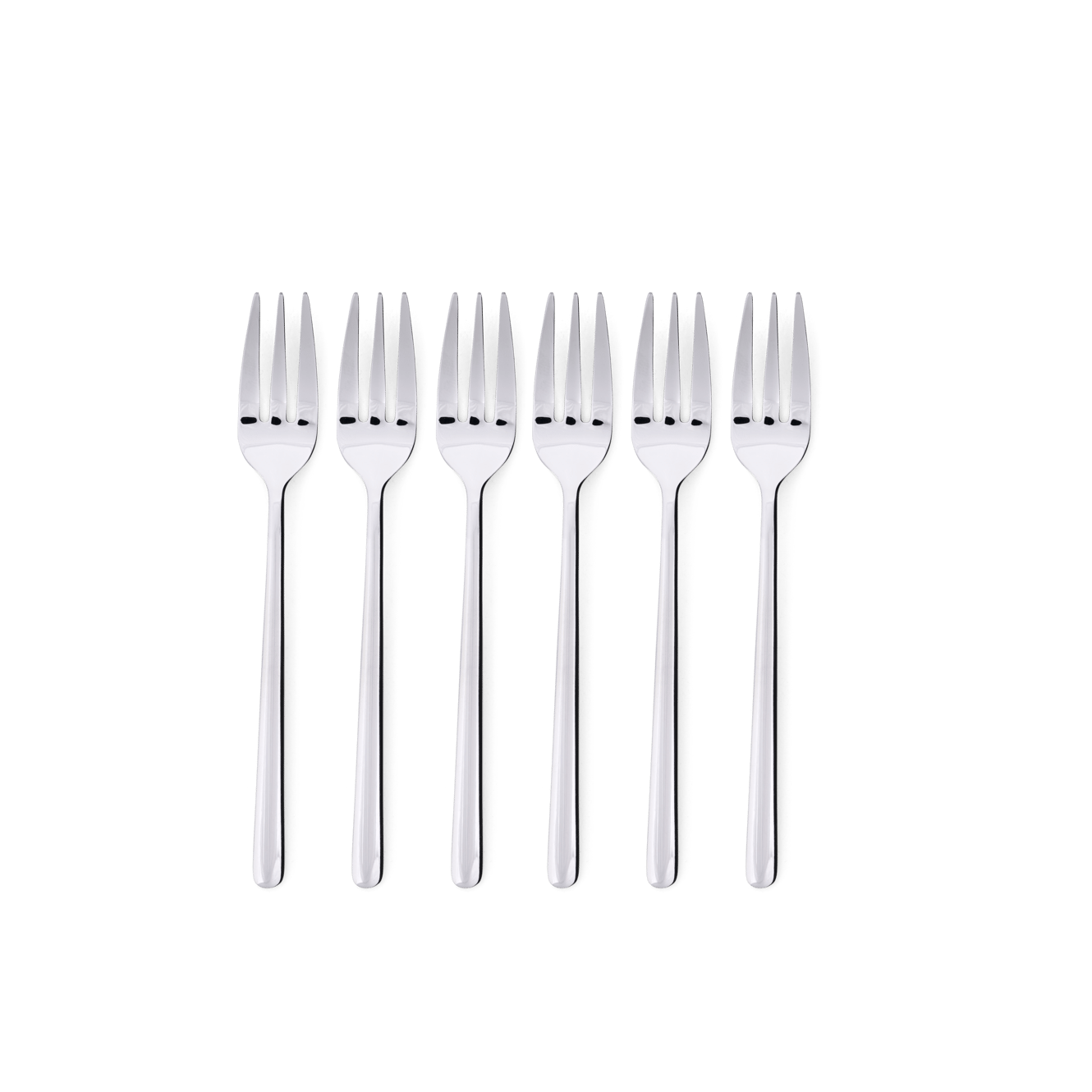 Casa OLIVIA S/6 CAKE FORKS SILVER