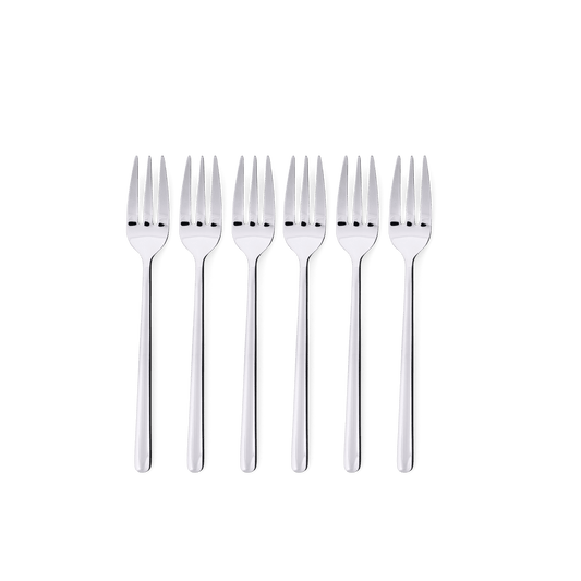 Casa OLIVIA S/6 CAKE FORKS SILVER