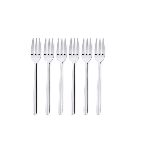 OLIVIA S/6 CAKE FORKS SILVER