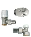 Bricocenter THERMOSTATIC KIT VALVE+LOCKSHIELD ANGLE IRON 3/8+THERMOSTATIC HEAD