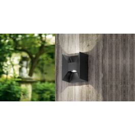 MORINO ALUMINIUM ANTHRACITE WALL LIGHT 14X10.5X18CM LED 2.5W NATURAL LIGHT IP44