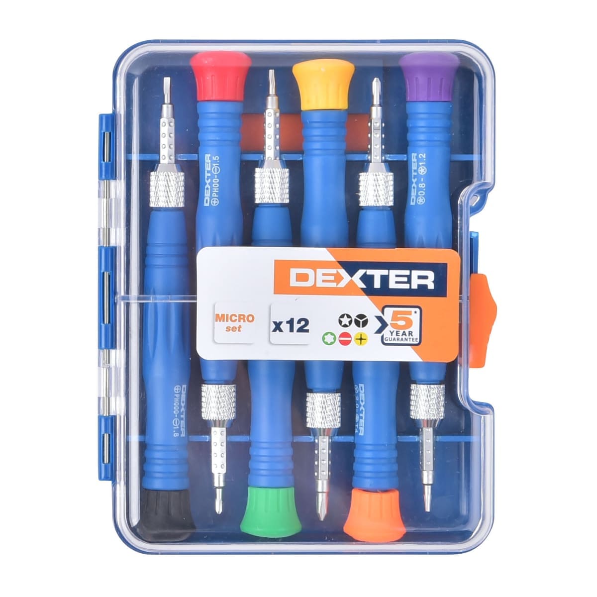 SET OF 6 DEXTER PRECISION MINI SCREWDRIVERS, 12 IMPRINTS