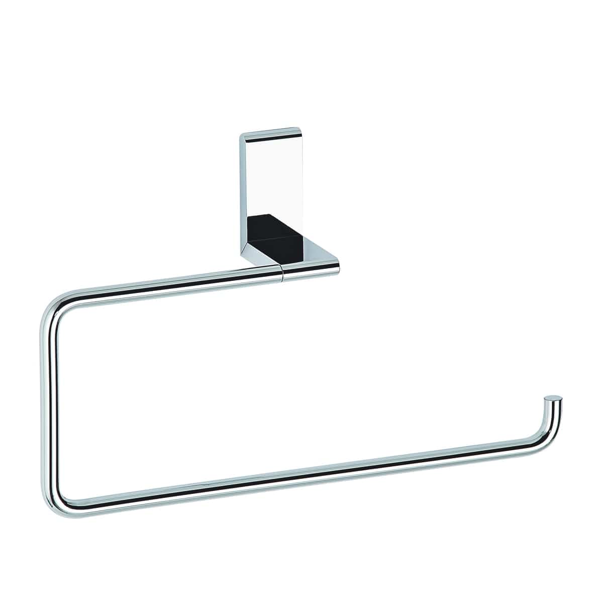 Bricocenter TOWEL HOLDER RING SCREWS OR GLUE ELLA CHROME