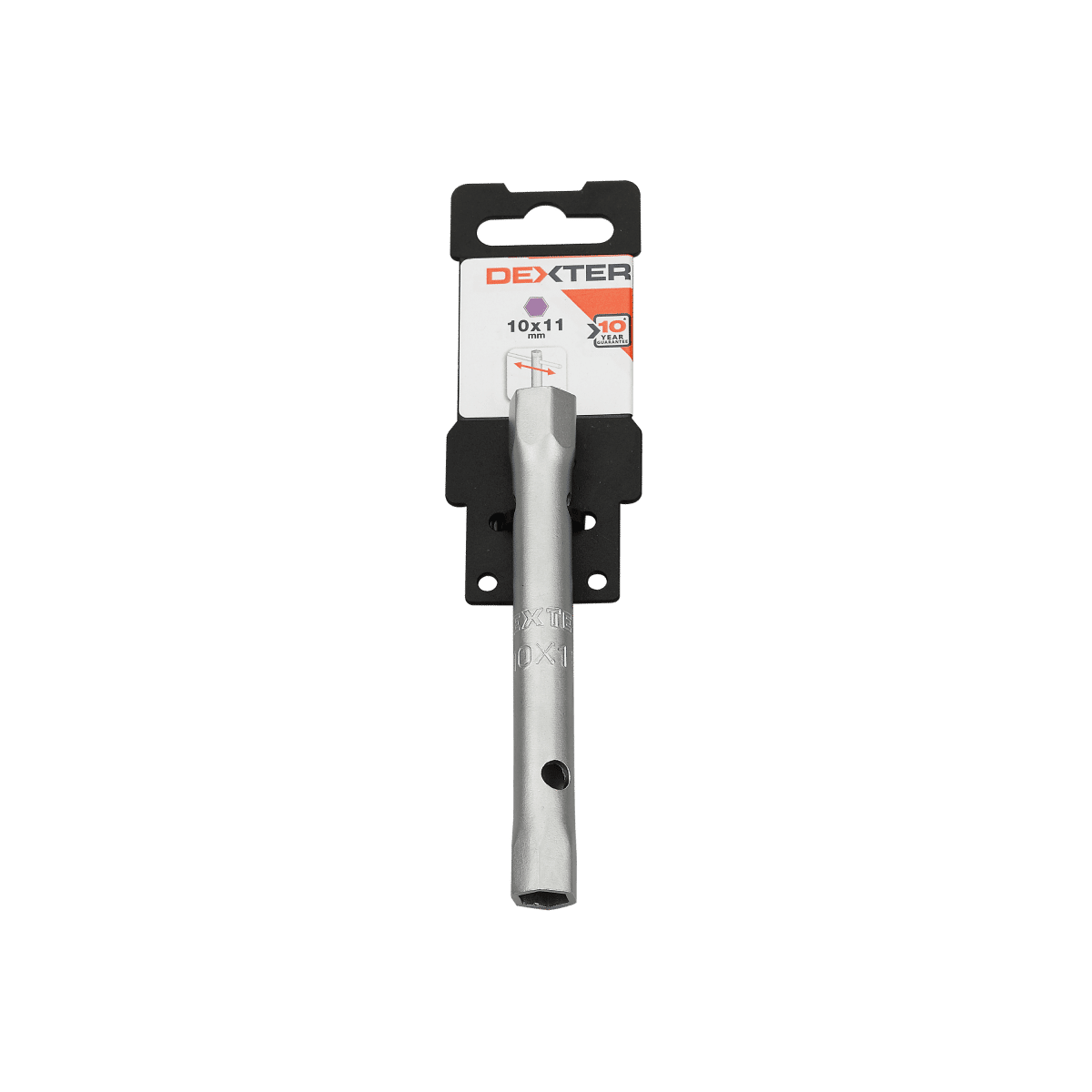 DEXTER SOCKET SPANNER 10X11MM, LENGTH 105MM, CHROME VANADIUM