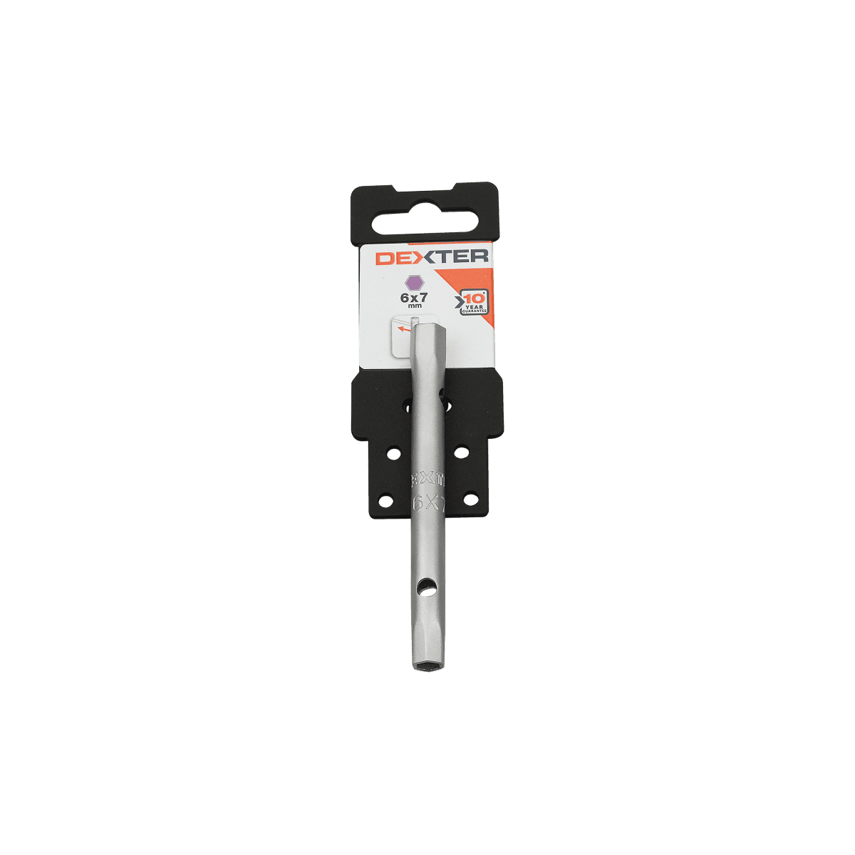 DEXTER SOCKET SPANNER 6X7 MM, LENGTH 90 MM, CHROME VANADIUM