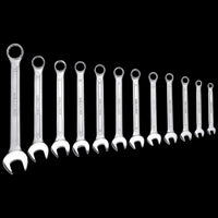 DEXTER COMBINATION SPANNER SET 12 ASSORTED SIZES CHROME VANADIUM