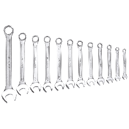 DEXTER COMBINATION SPANNER SET 12 ASSORTED SIZES CHROME VANADIUM