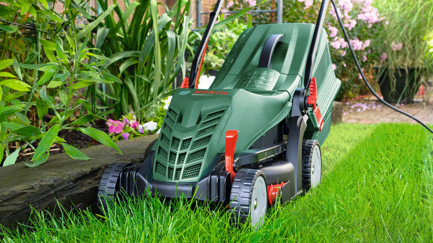 BOSCH ELECTRIC LAWN MOWER 1,400W CUTTING WIDTH 37CM