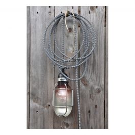 GRAY TEXTILE CABLE 2X0.75 3M