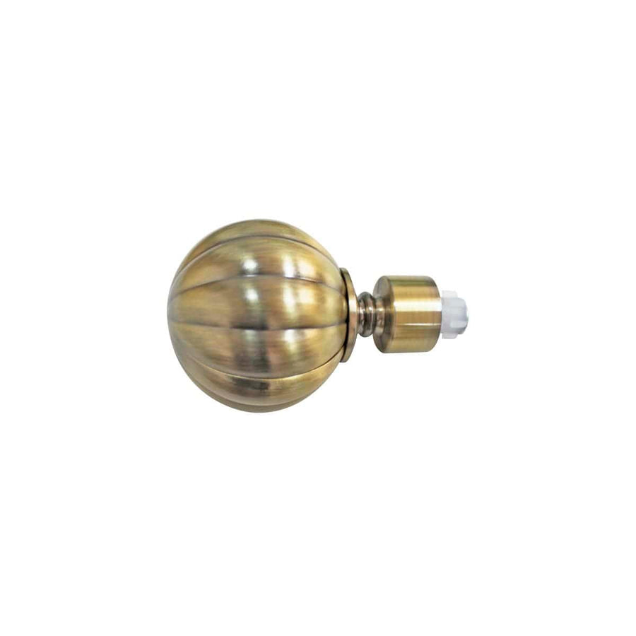 Bricocenter ANTIQUE GOLD METAL TWIRLING FINIALS D20