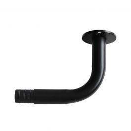 FACTO HOLDER CURVED METAL BLACK 90MM D20