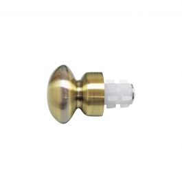 END CAPS ANTIQUE GOLD METAL D20