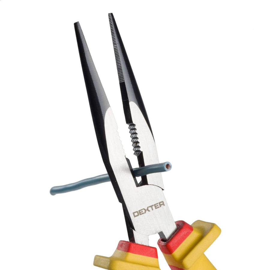 Bricocenter DEXTER FLAT NOSE PLIERS 200MM CHROME VANADIUM INSULATED