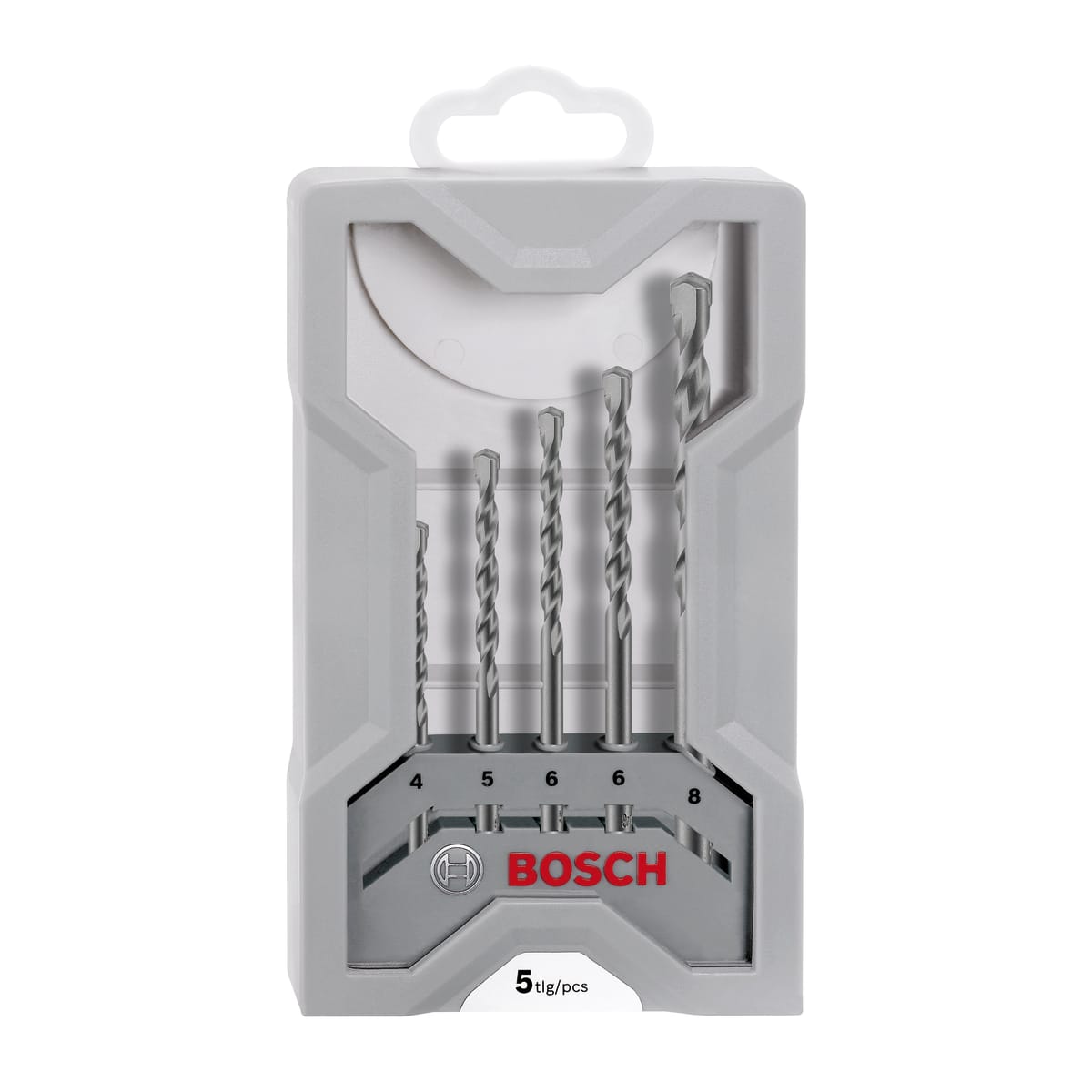 Bricocenter SET OF 5 BOSCH REBAR DRILLS DIAM. 4-5-6-8 MM