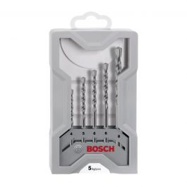 SET OF 5 BOSCH REBAR DRILLS DIAM. 4-5-6-8 MM