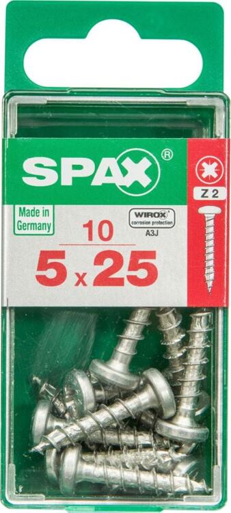 GALVANIZED POZI SCREWS 5X25 S 10 PCS