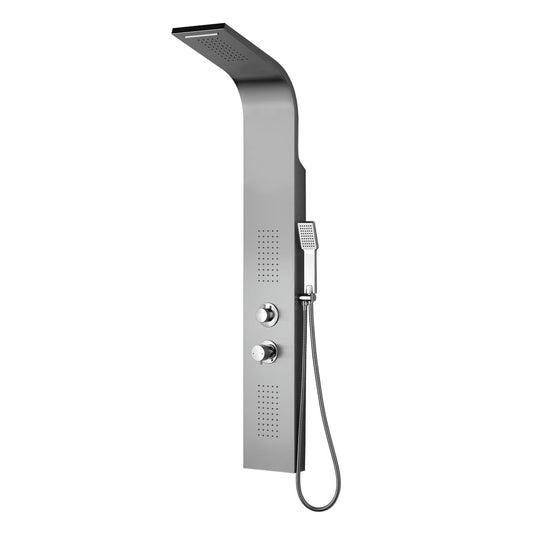 Bricocenter COLONNA IDRO ICONE 2 INOX SATINATA CON MISCELATORE