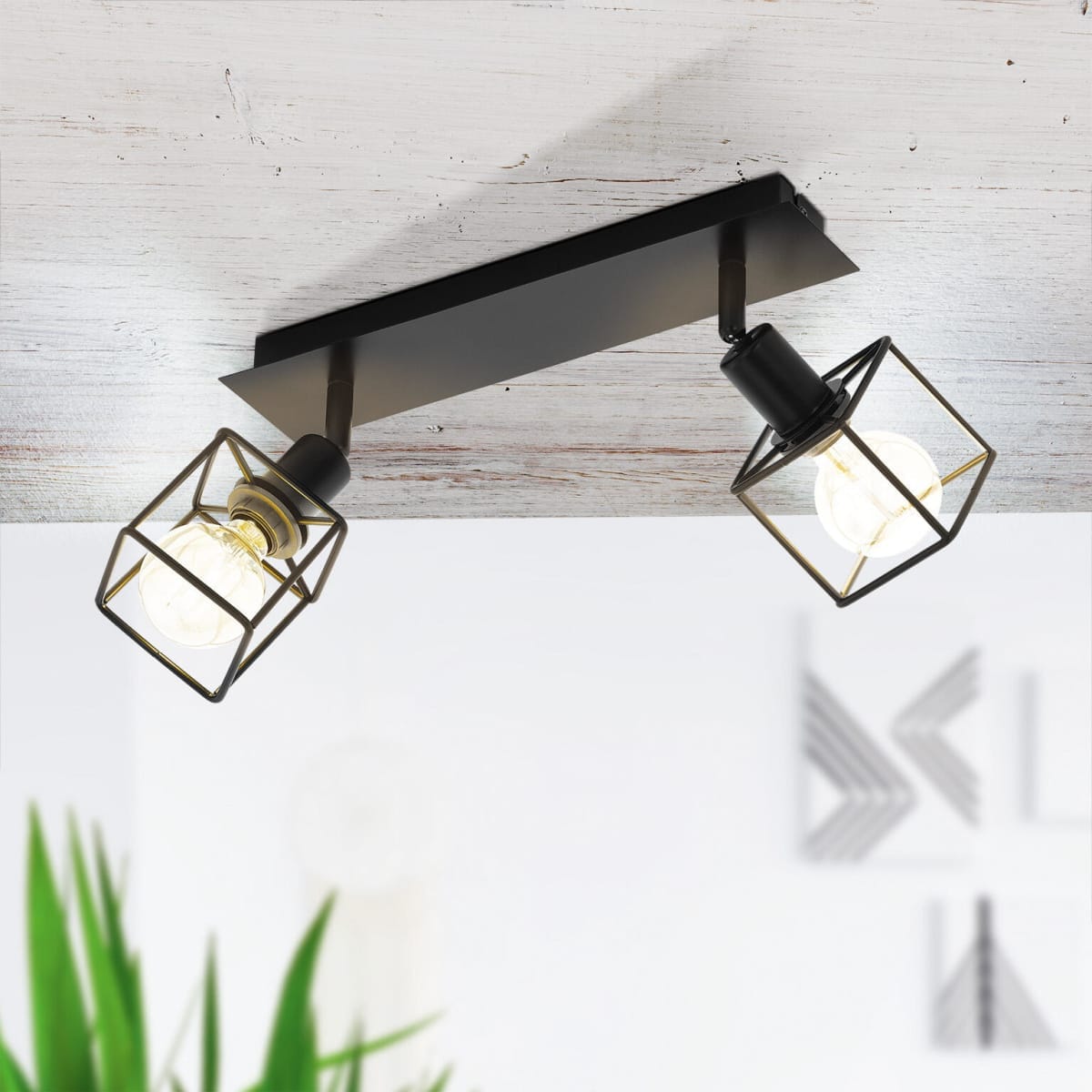 Bricocenter ELDRICK METAL SPOTLIGHTS BLACK0 2XE14=28W