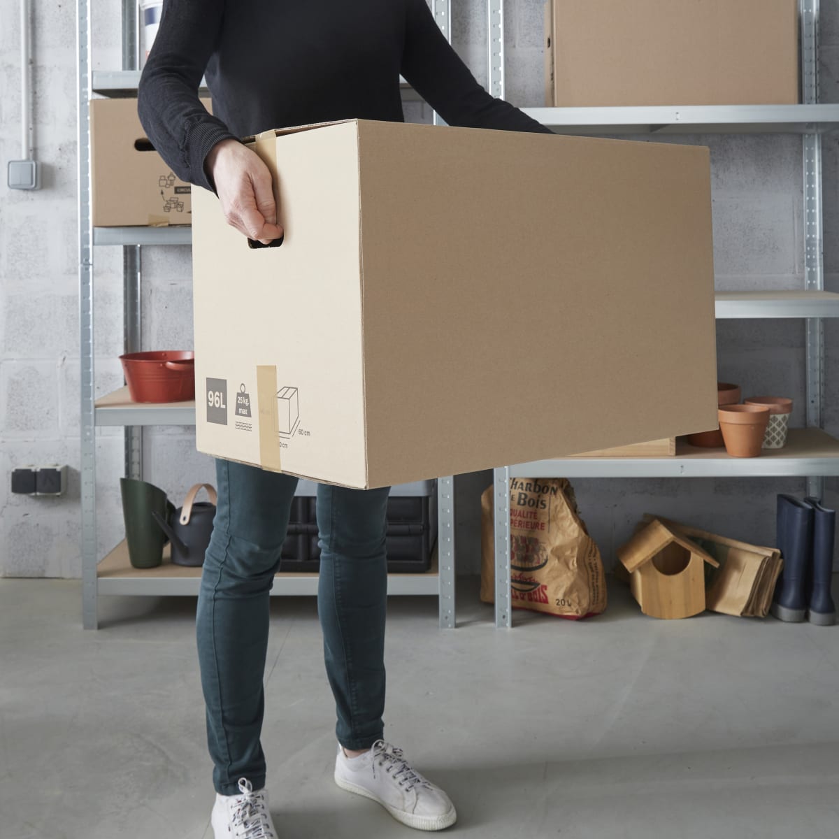 CARDBOARD BOX W60xD40xH40CM 96LT PO