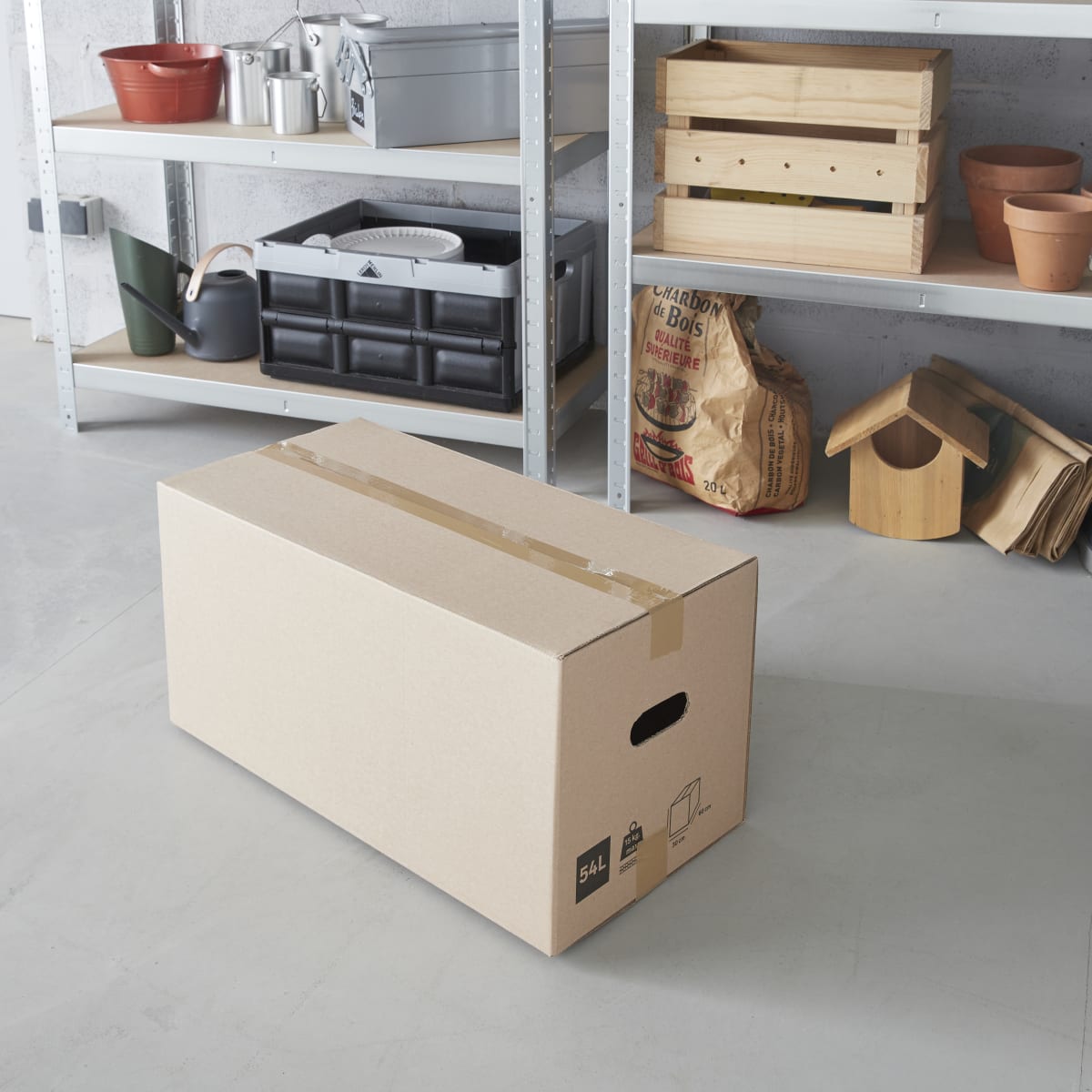 CARDBOARD BOX W60xD30xH30CM 54LT PO