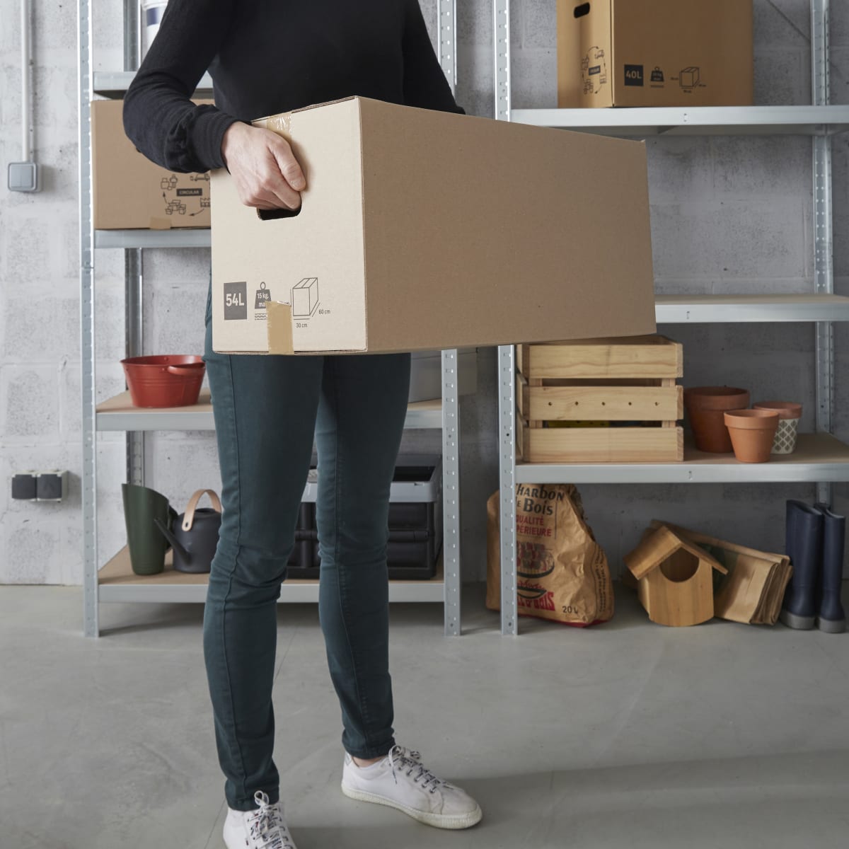 CARDBOARD BOX W60xD30xH30CM 54LT PO