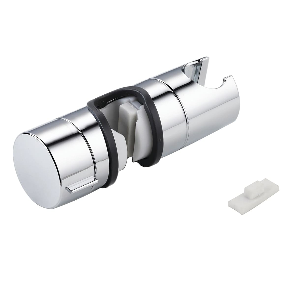 Bricocenter CENTRAL CHROME SHOWER HAND SHOWER HOLDER FOR SHOWER RAIL DIA 22-25