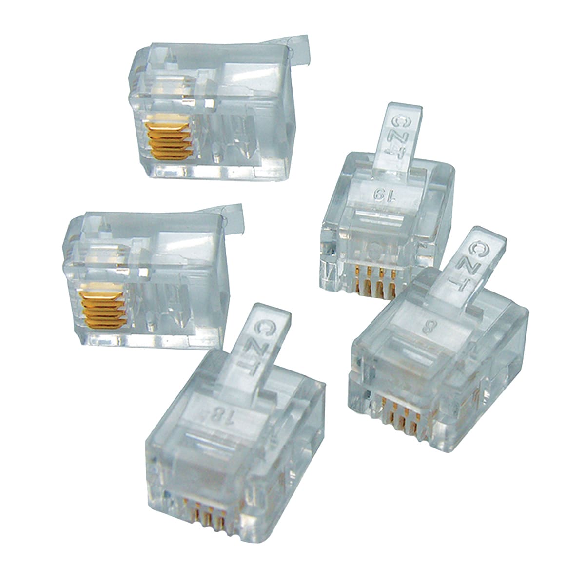 5 RJ11 MALE EVOLOGY PLUGS