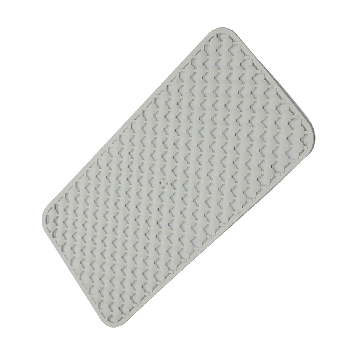 Bricocenter GEOMAG NON-SLIP BATH MAT W 71 D 36 CM RUBBER WHITE