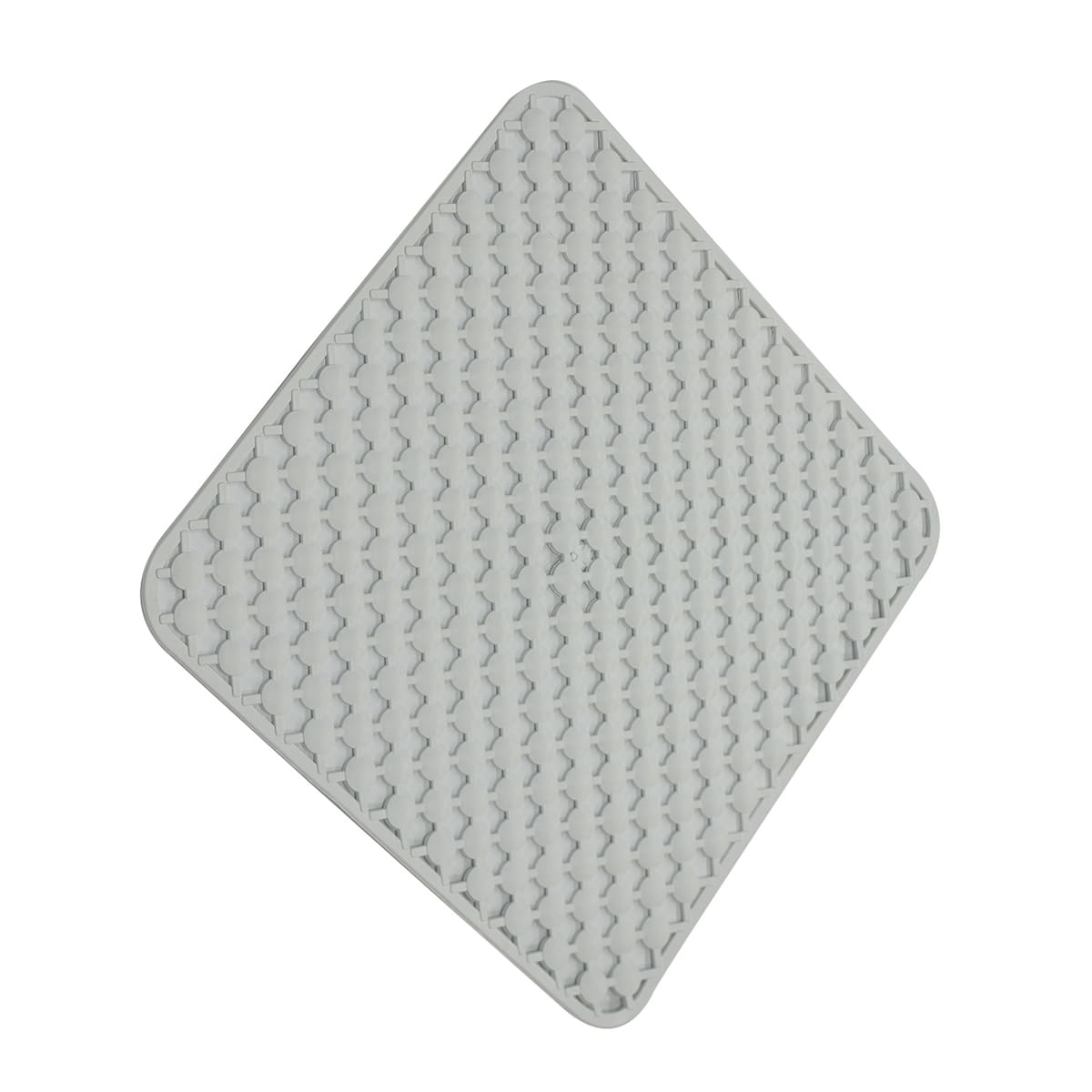 Bricocenter GEOMAG NON-SLIP SHOWER MAT W 53 D 53 CM RUBBER WHITE