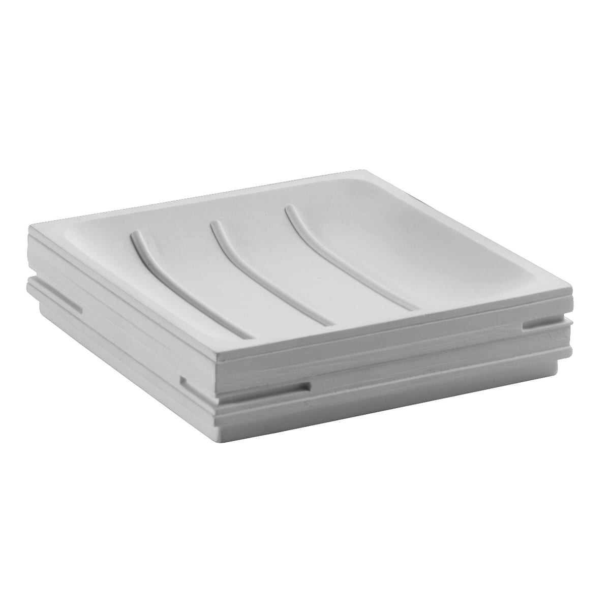 Bricocenter COUNTERTOP SOAP DISH QUADROTTO WHITE RESIN